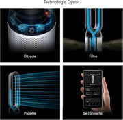 Ventilador Dyson Purifier Cool PC1, purificador de aire con potente flujo de aire refrescante (Blanco/Plata)