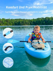 Tabla de paddle surf Niphean con asiento, tabla SUP (ultraligera) para mujeres, tabla de paddle surf con aleta StabilTrac de +30% de estabilidad, tabla de paddle inflable antideslizante para yoga y apta para mascotas