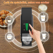 Cafetera de cápsulas multifunción 5 en 1 para Nespresso Original/para Dolce Gusto/A MODO MIO/ESE (44 mm) y café premolido, 7 ajustes de flujo de agua (ST-550)