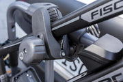 Portabicicletas de enganche Fischer ProlineEvo 2, para 2 bicicletas hasta 60 kg de carga útil, apto para bicicletas eléctricas, premontado, bloqueable, plegable