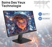 Monitor de PC KOORUI N07 de 27 pulgadas, 4K UHD (3840x2160), IPS 60Hz HDR10 Adaptive Sync, 2x HDMI 2.0 y DisplayPort 1.4, VESA 100x100mm, cuidado ocular