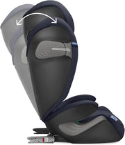 CYBEX Gold Silla de Coche Solution S2 i-Fix, para coches con y sin ISOFIX, 100 - 150 cm, de 3 a 12 años aprox. (15 - 50 kg), Ocean Blue