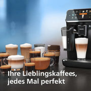 Cafetera espresso automática Philips Serie 5400: disfrute de 12 bebidas, sistema LatteGo de limpieza rápida, pantalla TFT intuitiva, ajustes de café personalizables, diseño de cocina de primera calidad (EP5441/50)