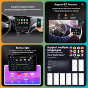 Autorradio Android para Citroën Berlingo 2 B9 y Peugeot Partner 2008-2018 - Pantalla de 9" Android 14 con CarPlay, Bluetooth, navegación GPS, Wi-Fi, USB, mandos al volante, FM, cámara de visión trasera