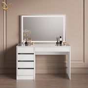 Tocador Livinity Imola, blanco, 120 cm con iluminación LED