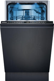 Siemens SR65YX08ME, lavavajillas inteligente iQ500 totalmente integrable, 45 cm de ancho, tercera bandeja para cubiertos, Zeolita, extra silencioso, aquaStop, apertura automática de puerta al finalizar el programa, varioSpeed, iluminación interior