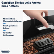 Cafetera superautomática De'Longhi Magnifica S con espumador de leche, espresso y capuchino, panel de control, negro ECAM11.112.B