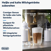 De’Longhi Eletta Explore - Cafetera superautomática Perfetto con espumador de leche LatteCrema, 40 bebidas con solo pulsar un botón, pantalla táctil a color, gris oscuro (ECAM452.57.G)