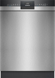 Siemens SN43ES14VE, iQ300 Smarter Geschirrspüler, Unterbau-Spülmaschine mit Besteckschublade, 60 cm, automatische Türöffnung dank autoOpen dry, besonders leise mit iQdrive-Motor, aquaStop, Edelstahl