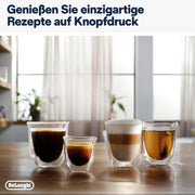 Cafetera superautomática De'Longhi Magnifica Evo ECAM 292.81.B con sistema de leche LatteCrema, 7 botones de selección directa para capuchino, espresso y otras especialidades de café, función de 2 tazas, negra