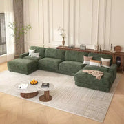 Sofá seccional modular extra grande Dyonery 158, tela de CHENILLE con asiento profundo, montaje sin herramientas