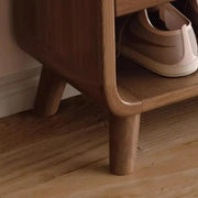 Mueble zapatero moderno de madera para recibidor, tamaño mediano