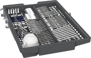 Lavavajillas de libre instalación Siemens SR43ES25ME iQ300, 45 cm, extra silencioso, varioSpeed Plus, sistema de cestas varioFlex y tercera bandeja varioSchublade, autoOpen dry, aquaStop, Home Connect, acero cepillado