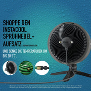 Ventilador Shark FlexBreeze silencioso, ventilador híbrido con y sin cable, portátil, para interiores y exteriores, resistente a los rayos UV y al agua, ultra potente, ultra silencioso, blanco FA220EU