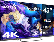 Smart TV QLED 4K UHD 43" (109 cm) Smart Tech 43QG02V Google TV - 4xHDMI - 2xUSB - Dolby Vision - Dolby Atmos