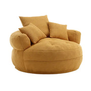 Sillón redondo tipo perezoso – Blanco/Azul/Gris/Amarillo/Naranja/Rojo rosa/Azul marino/Verde, asiento individual y doble