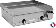 PLANCHAELEC - Pack completo plancha eléctrica NEO E530-2400W - Carro + accesorios - Acero inoxidable - Termostato regulable - 8 personas - Fabricado en Francia - L53 x P43 x A18 cm