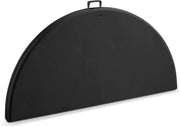 Mesa plegable redonda negra para 8 personas
