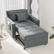 Sillón cama ajustable, convertible 3 en 1, varios colores, para 1 persona