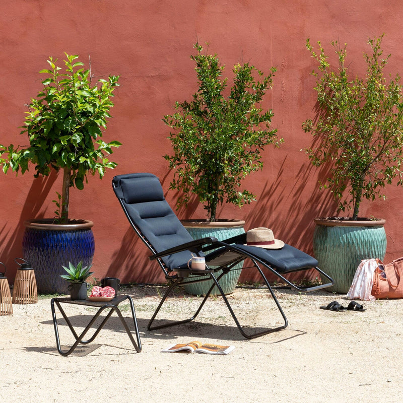 Sillón relax acolchado Lafuma Zero Gravity RSX Clip XL, plegable, tejido AirComfort, tumbona multiposición XL