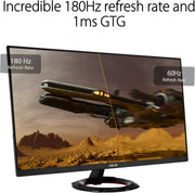 Monitor gaming ASUS TUF Gaming VG249Q3R – 23,8 pulgadas, Full HD (1920x1080), 180 Hz, Fast IPS, Extreme Low Motion Blur™, 1ms (GTG), FreeSync™, Variable Overdrive, 100% sRGB