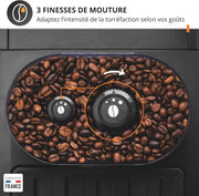 Krups Essential, Cafetera espresso superautomática, 2 tazas simultáneas, Pantalla LCD, Limpieza automática, Boquilla de vapor, Jarra de leche de acero inoxidable para capuchino, Negra, EA816031