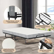 Cama plegable Sonnewelt 90x200 cm con 13 cm de grosor y ruedas