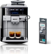 Cafetera superautomática SIEMENS EQ6 plus s700 TE657503DE, para una gran variedad de especialidades de café, boquilla para espuma de leche, molinillo de cerámica, función de doble taza, antical, limpieza automática por vapor, 1500 W, acero inoxidable