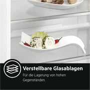 AEG RDB424E1AW Frigorífico de dos puertas de libre instalación/Serie 5000 con ColdSense/1434 mm/Congelador superior/206 L/LowFrost – menos formación de escarcha/Color: Blanco/E