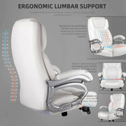 Silla de oficina ejecutiva Bossin para personas grandes y altas, silla ergonómica de 500 libras con soporte lumbar ajustable, respaldo alto y piel sintética para computadora
