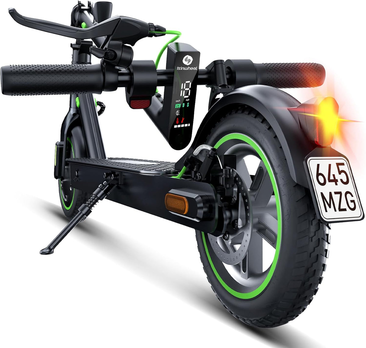 Patinete eléctrico homologado para la vía pública, 8,5 pulgadas, 30 km de autonomía máxima, aplicación, pantalla LED, carga máxima de 120 kg, patinete eléctrico plegable para adultos para el desplazamiento diario.