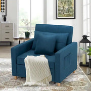 Sillón cama ajustable, convertible 3 en 1, varios colores, para 1 persona