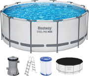 Bestway Set de piscina Steel Pro MAX Redonda 366x122 cm
