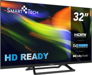 Smart Tech 32HN01V3 TV LED HD 32 pulgadas (80 cm) Triple Sintonizador Dolby Audio H.265 3xHDMI, 2xUSB