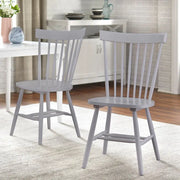 Sillas de comedor de madera maciza con respaldo de barrotes Simple Living Venice (juego de 2)