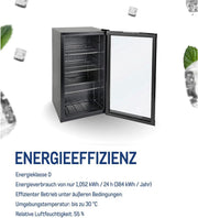 Mininevera profesional METRO GPC1088, 88 L, 1,052 kWh/24h, 3 estantes de rejilla de acero inoxidable, negro