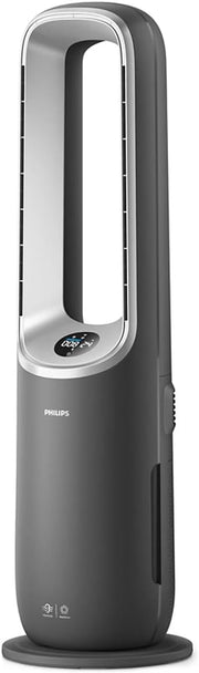 Philips Air Performer 2 en 1: Purificador de aire y ventilador refrigerante - Purifica 70 m², elimina el 99,97 % de alérgenos y contaminantes. Filtro HEPA, sensores inteligentes, Alexa, aplicación. (AMF765/10)