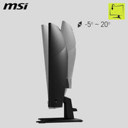Monitor Gaming curvo MSI MAG 32CQ6F de 32" FHD - Panel Rapid VA 2560 x 1440 1500R, 180 Hz / 0,5 ms, DisplayHDR 400, AMD FreeSync, AI Vision, compatible VESA, inclinable - HDMI 2.0b, DP 1.4a