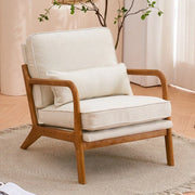 Sillón decorativo tapizado de estilo moderno de mediados de siglo