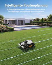 Robot cortacésped MAMMOTION LUBA 2 AWD 1500 sin cable perimetral, rec. 1500 m², LiDAR 360° y visión IA de doble cámara, ajuste automático de altura, pendiente del 80%, DropMow, cartografía multizona automática, 20 zonas múltiples