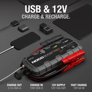 NOCO Boost GB150: Arrancador de batería UltraSafe de 3000 A – Arrancador de litio de 12 V y cables de arranque – Booster portátil para motores de gasolina de hasta 9,0 l y diésel de hasta 7,0 l