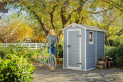 KETER - Caseta de jardín Manor 46 - 2,2 m² - Gris
