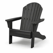 Silla Adirondack de polietileno negra