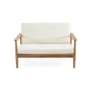 Set de conversación para exteriores de 4 plazas de madera de acacia Willowbrook de Christopher Knight Home