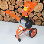 Trituradora de jardín eléctrica Forest Master FM4DDE 2800 W 4 HP para ramas, hojas y madera