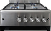 Cocina a gas Gasline SHGG6060FGIX de acero inoxidable de 60 cm con horno a gas, termostato y convección