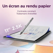 Lenovo Idea Tab - Tablette tactile, IA intégrée 11'' 2.5K, 90Hz (MediaTek Dimensity 6300, 8 cœurs, RAM 8 Go, UFS 2.2 128 Go, Android 15, Wi-Fi 5 + Bluetooth) Lenovo Tab Pen + Étui Folio - Gris