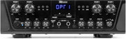 Pack de sonorización de 4 zonas Power Dynamics de 400 vatios con Bluetooth, 8 altavoces negros, reproductor MP3 USB/SD, radio FM, entradas de micrófono y mando a distancia: kit completo para multisalas y restauración.