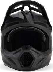 Casco de Motocross Fox V3 RS Carbon Solid MIPS, Negro Mate, M (57/58)