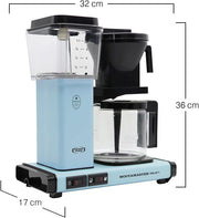 Moccamaster KBG Select, cafetera, cafetera retro, café de filtro, color blanco hueso, 1,25 L
